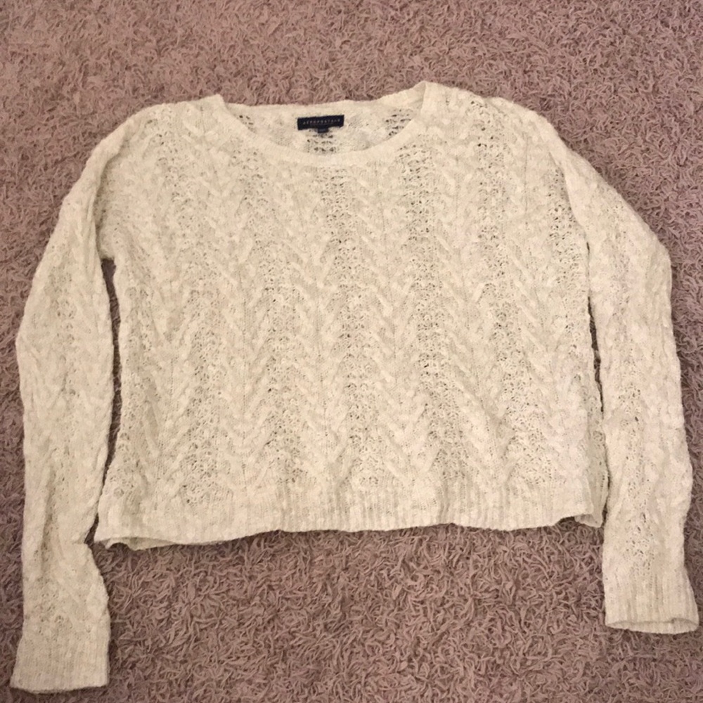 Aeropostale White Sweater